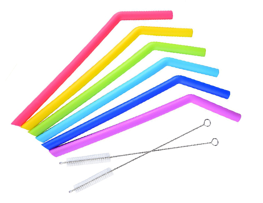 Silicone straws